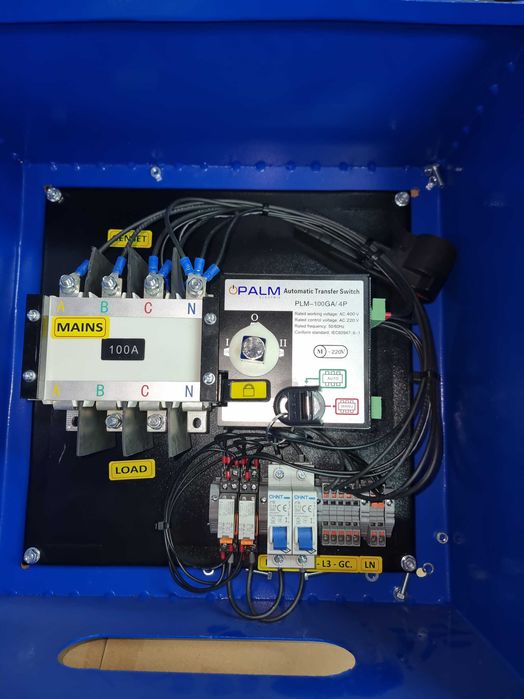 Шкаф АВР для генератора 100 Ампер автоматический ввод резерва