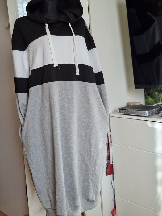 Sukienka. Długa.Bluza dresowa sukienka