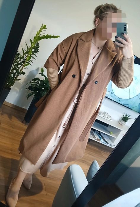 Elegancki płaszcz wiosenny 44 46 Nowy