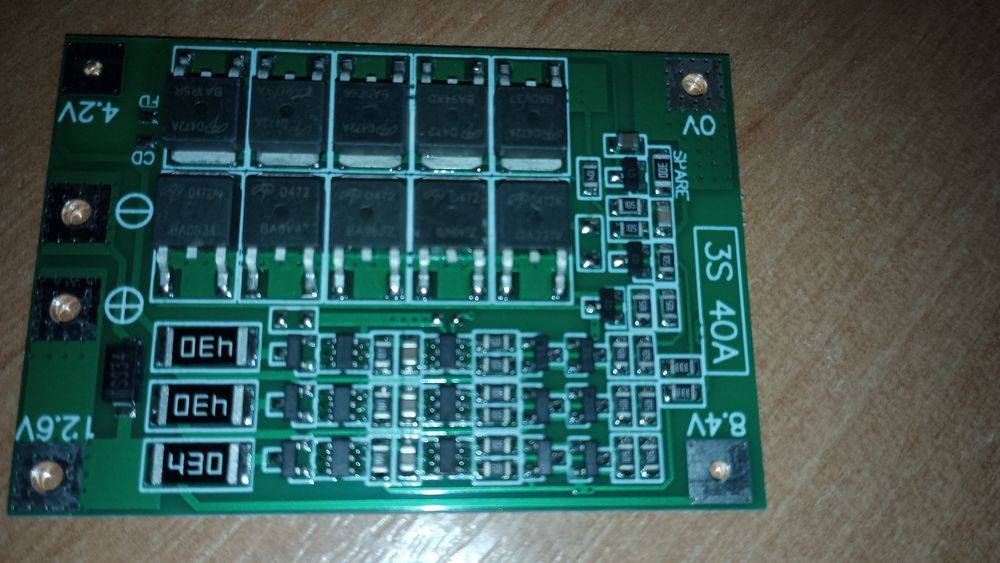 Дві плати BMS 3S 40A