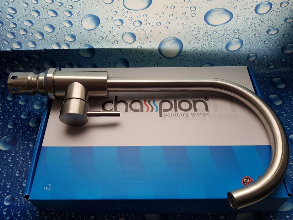 Смеситель змiшувач для кухни мойки CHAMPION SUS-011 Нержавейка