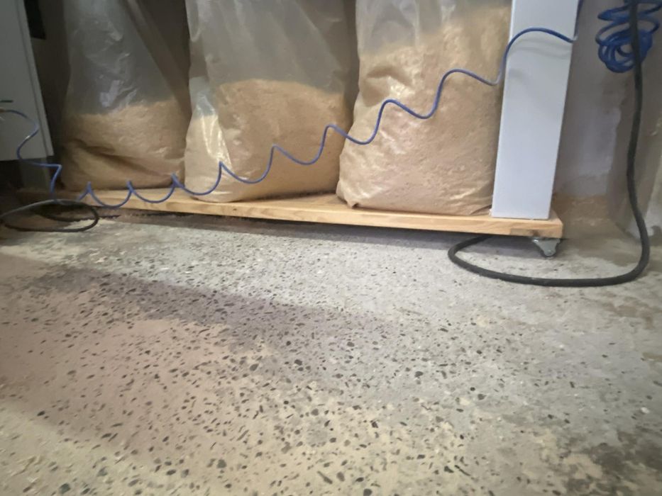 Odciąg trzyworkowy do trocin