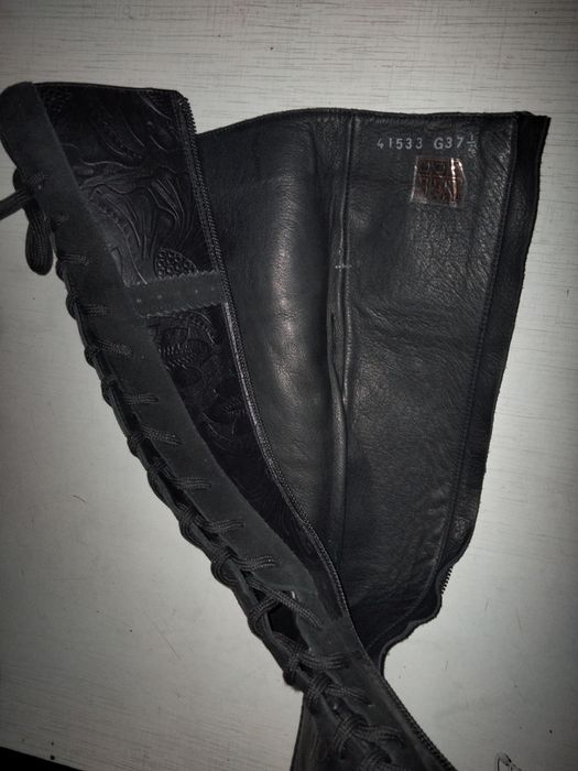 Сапоги кожаные р.37,5
