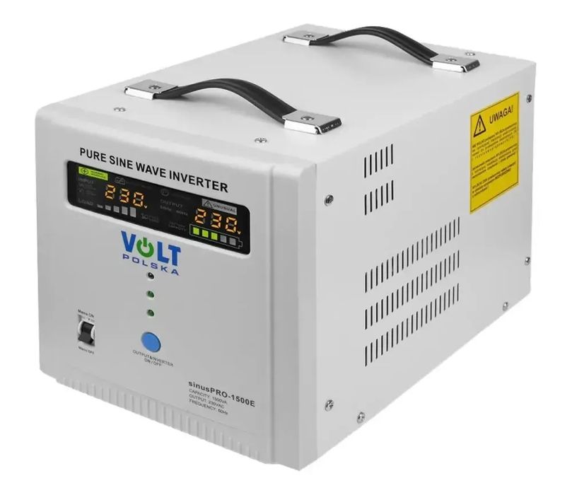 Гібридний ДБЖ/інвертор Volt Polska SINUS PRO 1500E 12V/230V