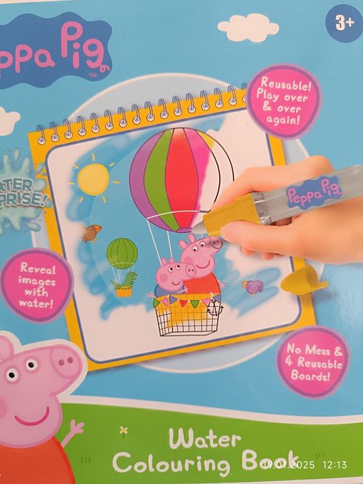 Nowa kolorowanka wodna Świnka Peppa