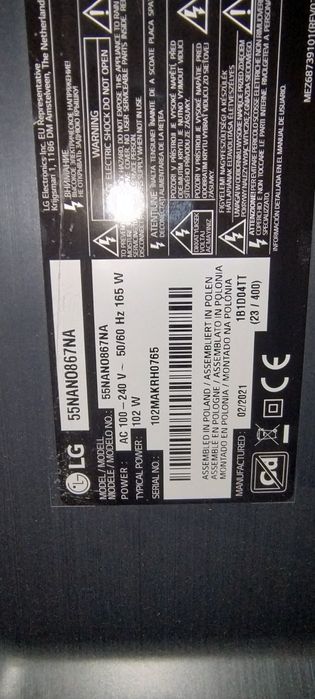 LG 55NANO867NA moduły komplet