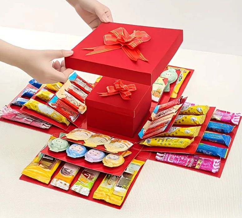 Подарункова коробка-сюрприз 5 шарова