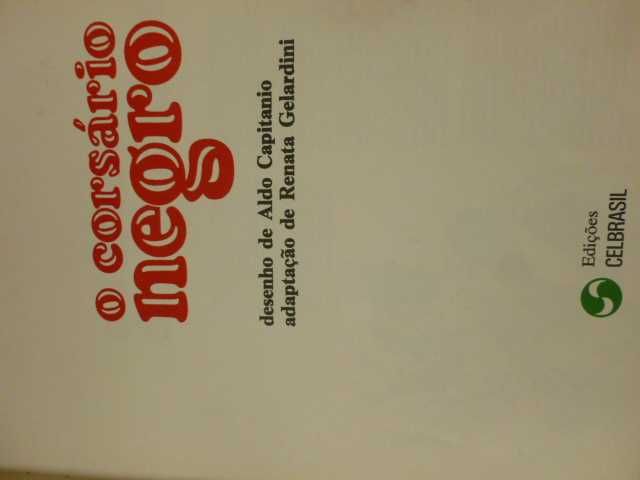 Livro de Banda Desenhada O Corsário Negro, de Emilio Salgari