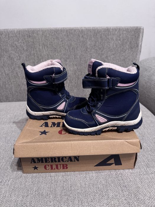 Зимові чобітки, термо, American Club, для дівчинки, 28 розмір