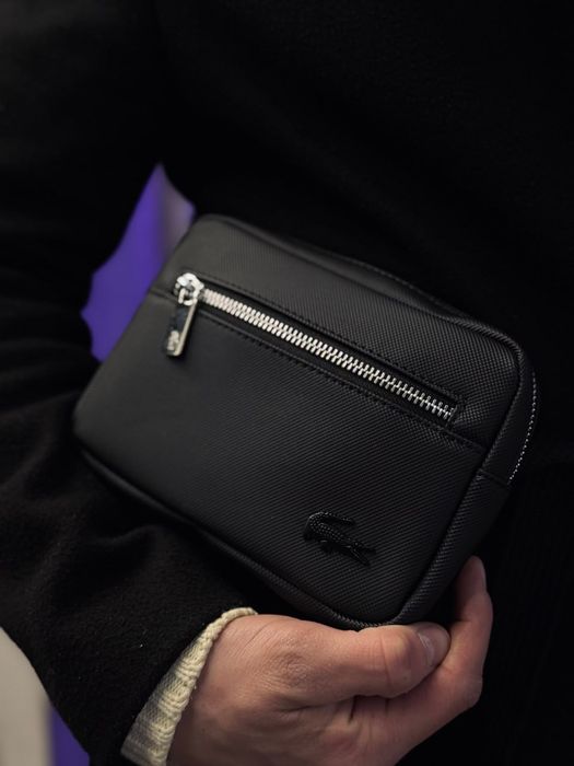 Брендова чоловіча сумка Lacoste
black