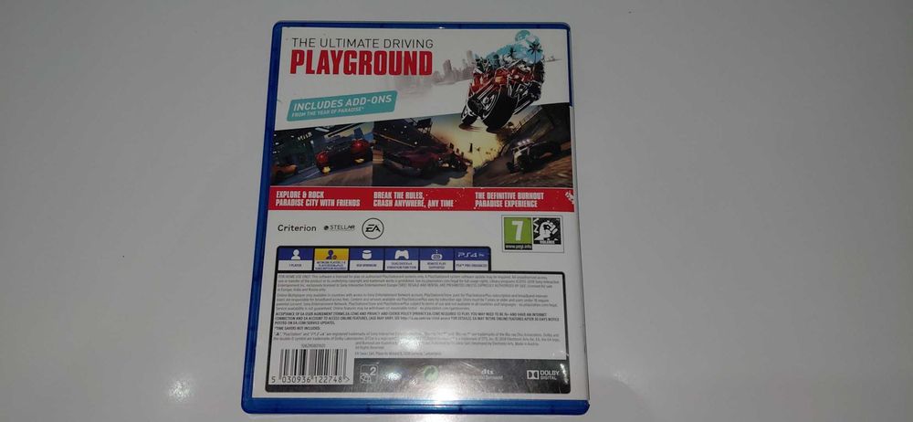 ps4 BURNOUT PARADISE REMASTERED po polsku+ DLC motory otwart świat