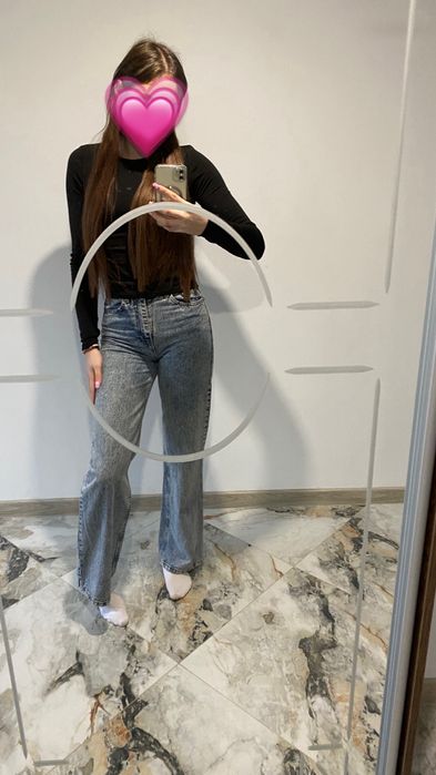 Сині джинси кльош