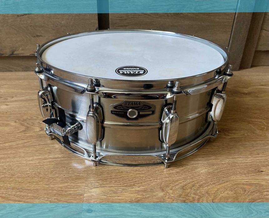 ! Top ! Werbel Tama PBS 255 Nickel-Over-Brass 14x5.5 perkusja evans