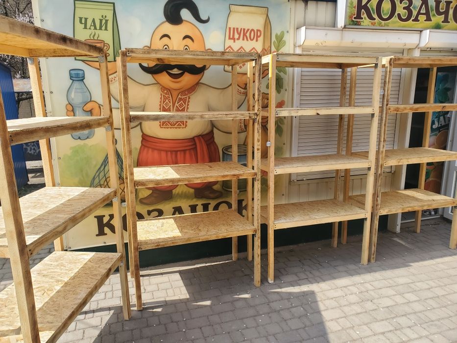 Стелаж з дерева новий