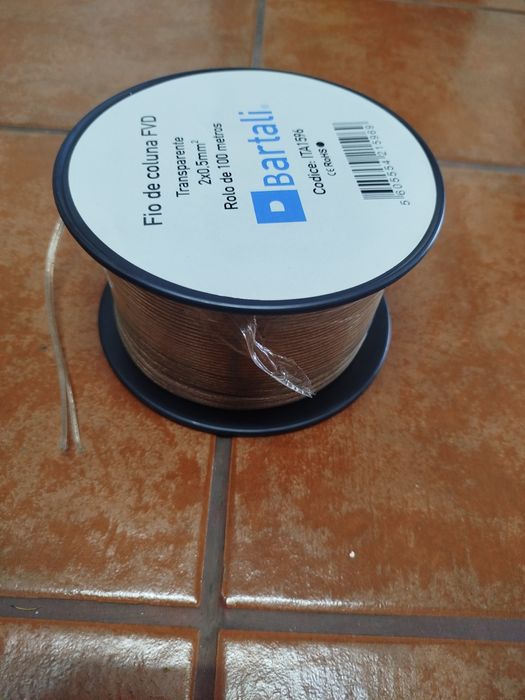 Bobine 100m Fio Coluna 0.5mm2