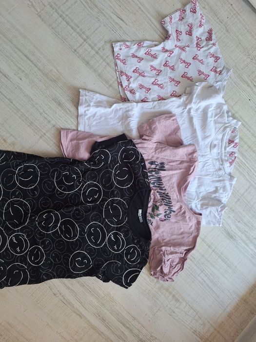 Bluzki krótki rękaw całość 146/152