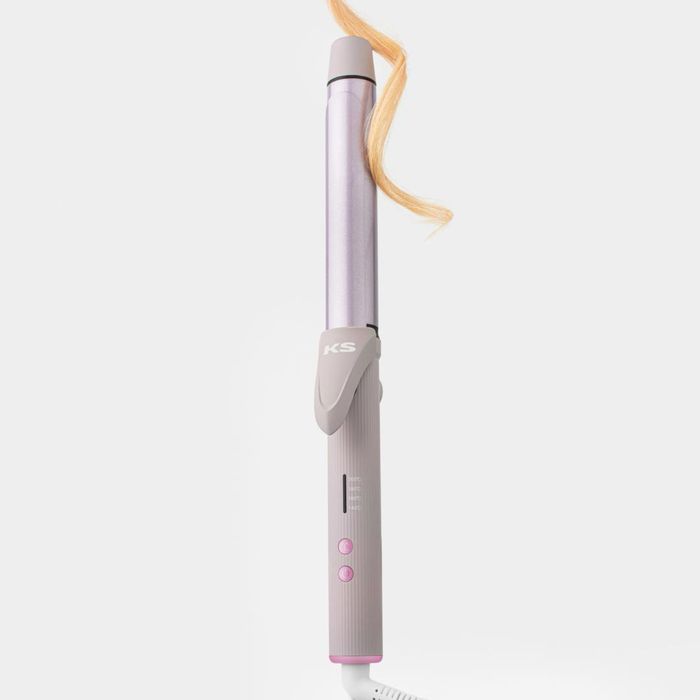 Плойка-локон для локонів glosscurl 28 mm ksuustore рожево-лілова