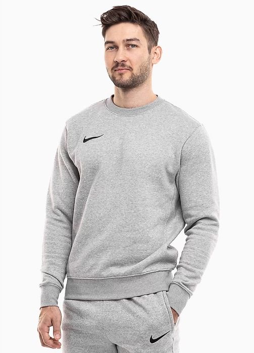 NIKE (L) Relaxed Fit Sweatshirt чоловічий світшот сірий на флісі оригі
