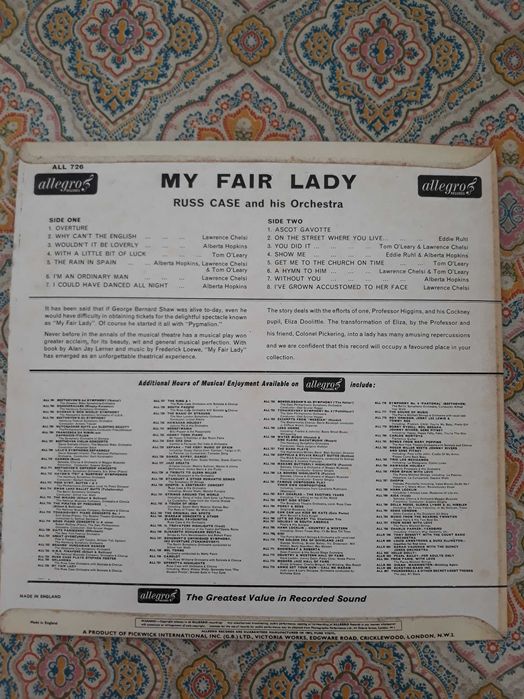 Vinil "My Fair Lady"