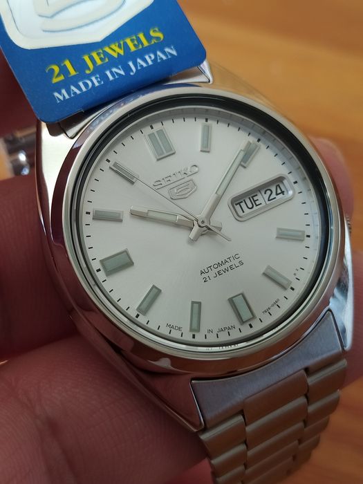 *NOVO* Seiko 5 automático 37 mm SNXS73J1 MADE IN JAPAN