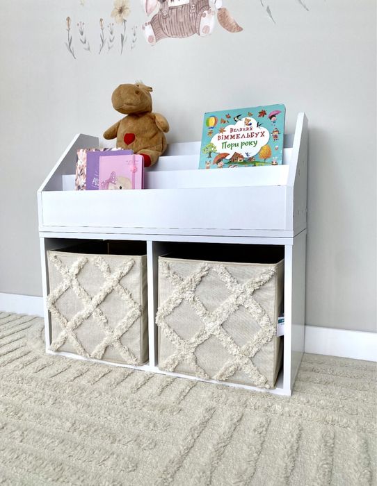 Стелаж Шафа Поличка дитяча для іграшок книг Стелаж Полка для игрушек