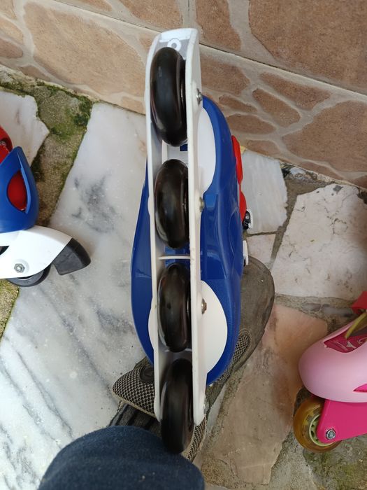 2 pares de patins  em  linha nu 34/36