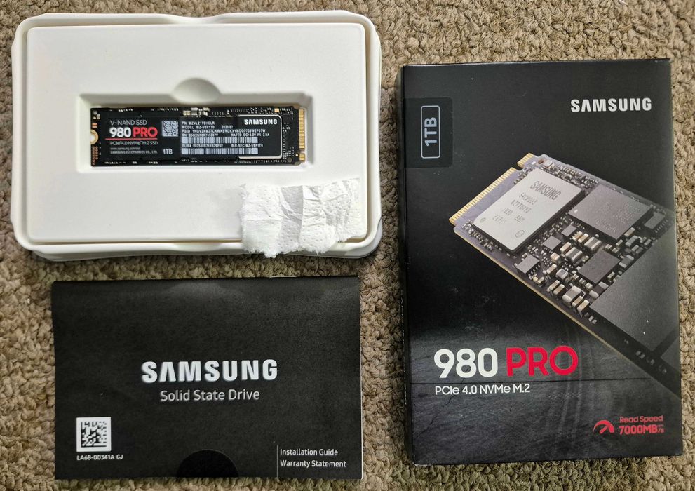 SSD Samsung 980 Pro 1TB PCle 4.0 NVMe M.2