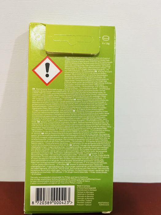 Conjunto de 2 Caixas de Pastilhas de limpeza máquinas de café Saeco