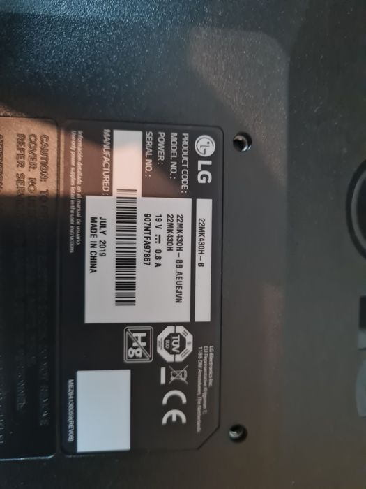 Monitor LG 22MK430H-B 21.5" IPS Full HD — HDMI/VGA