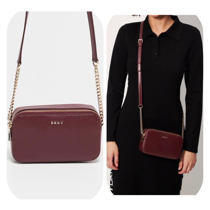 Mala DKNY, nova, em couro