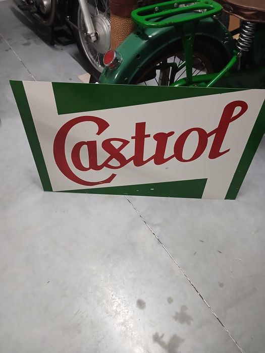Chapa reclame castrol publicidade
