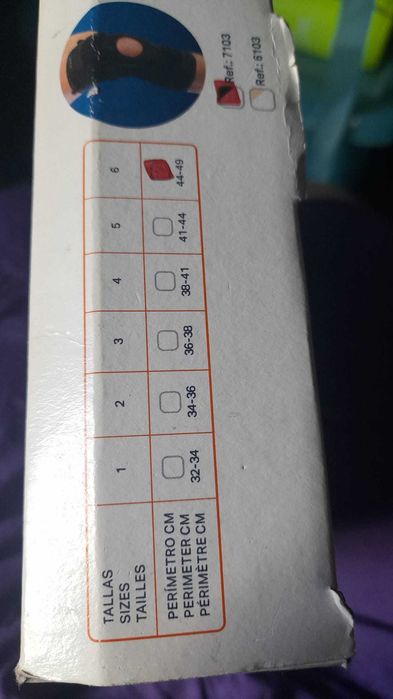 joelheira ortopédica