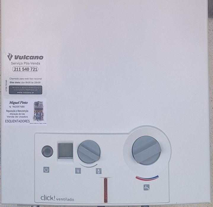 Esquentador Vulcano Ventilado Gás Natural 11Litros