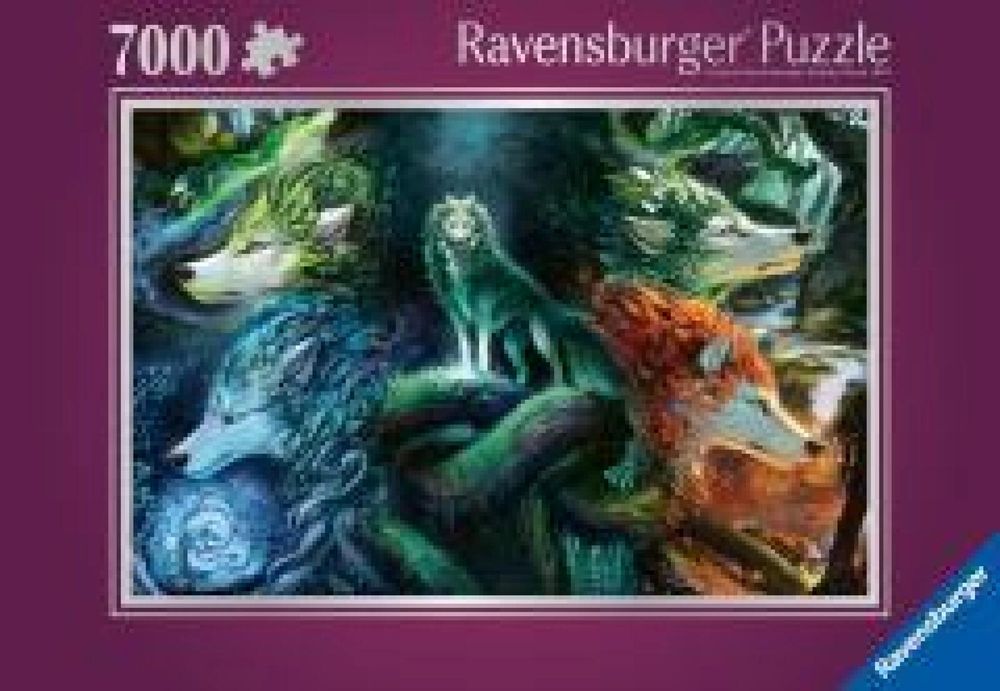 Puzzle 2D: Wilki 7000el pudełko,