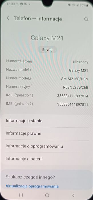 Samsung m33 5g 6GB/128GB