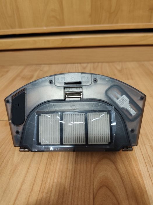 depósito de água e caixa de pó 2 em 1 aspirador robô