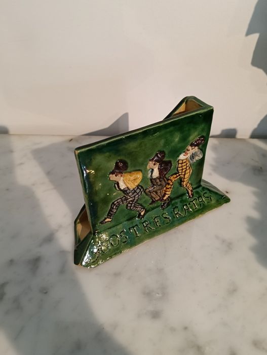 Raro Porta-cartas Bordalo Pinheiro