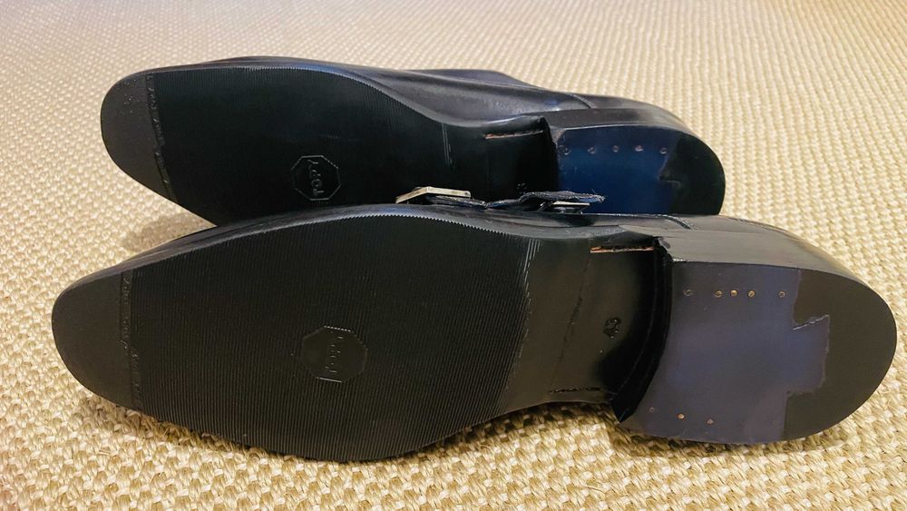 Novos sapatos masculinos com fivela dupla da Melvin & Hamilton