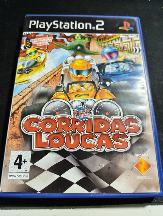 Jogos PS2 Buzz Corridas Loucas e God of War