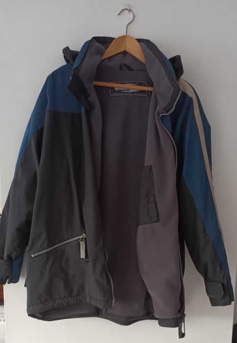 Kurtka męska ALPINUS ciepła granatowo-czarna poliamid używana L