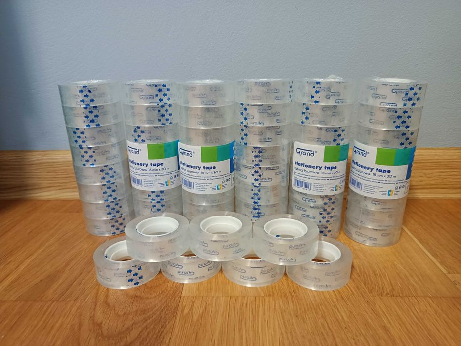Taśma biurowa bezbarwna Grand 18mm x 30m