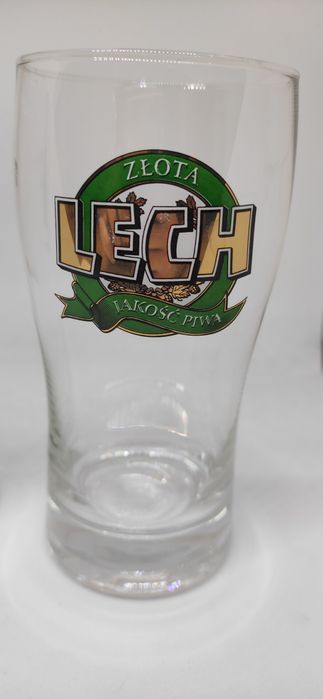 Szklanki pokale LECH stare logo