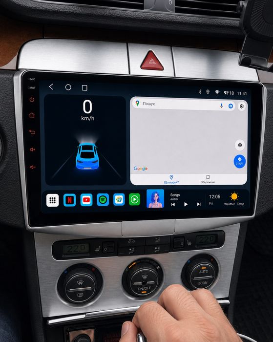 ТОП Магнітола Mekede X20 Pro 4/64GB  8 Ядер   UIS8581A Octa-Core 1.6 ГГц 4G Android 14 Volkswagen Passat B6 B7 CC