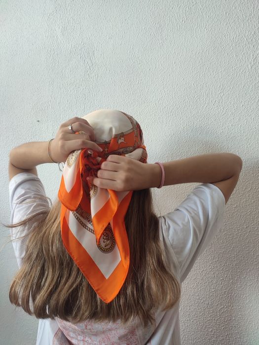 Lenço de cabelo em cetim