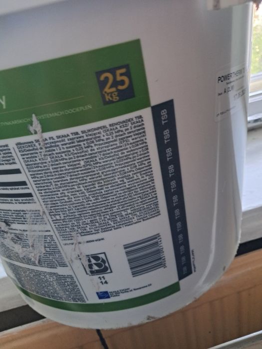 Tynk silikonowy power therm nowy s5130 szary 25 kg wiaderko