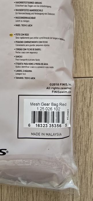 Worek na trening pływalnie Finis Mesh Gear Bag
Zamiennik/inny