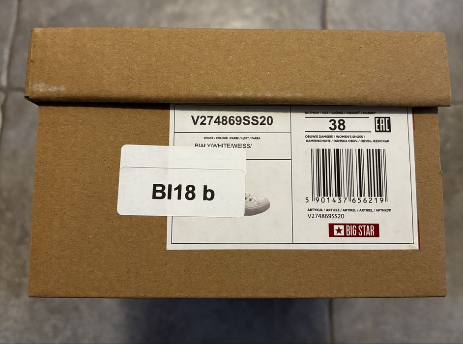 Trampki Big Star rozmiar 38 , białe