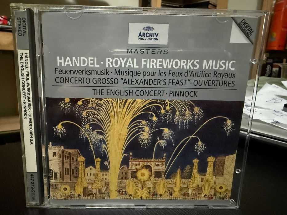 Handel – Royal Fireworks, Concerto Grosso, Ouvertures – Pinnock
