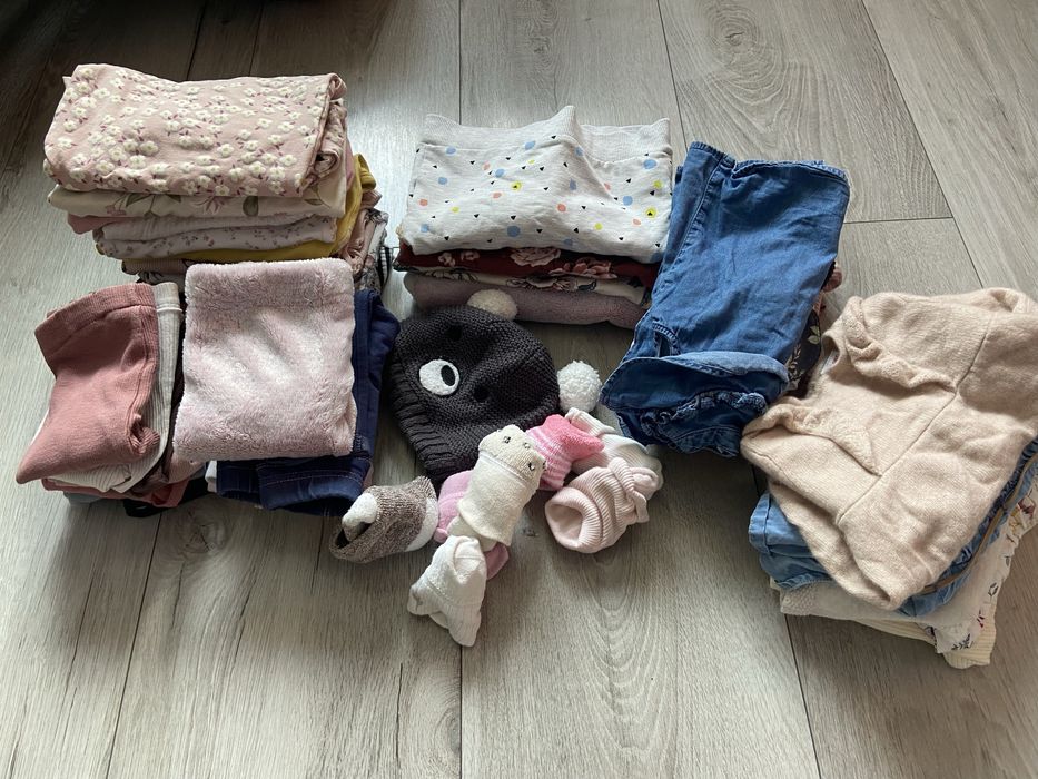 Mega paka ubranek 62 plus zabawki gratis