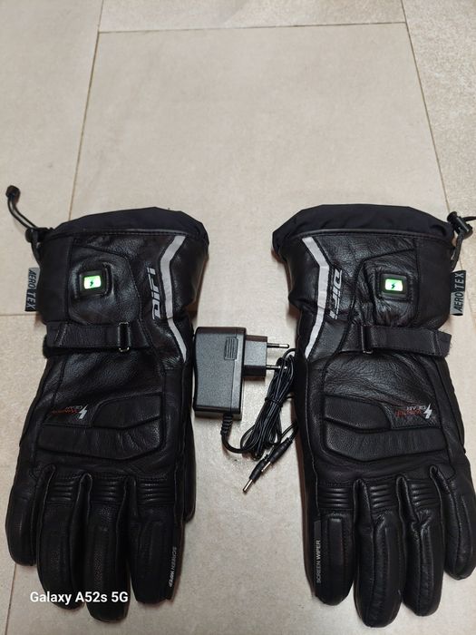 Luvas de moto com bateria